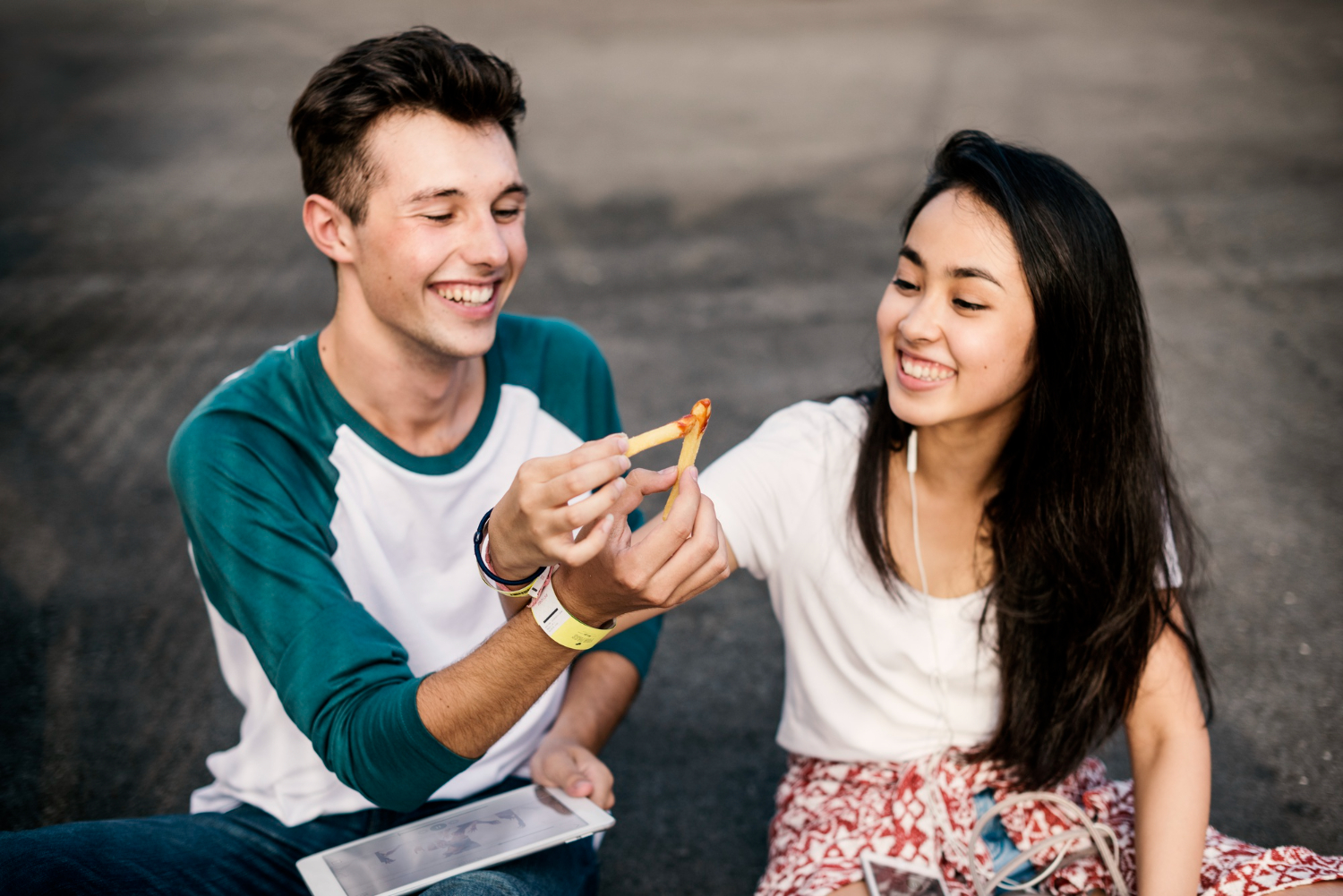 Young couple first time